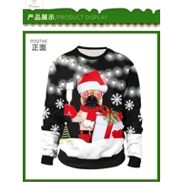 Christmas 2024 Round Neck Pullover Sweater