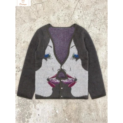 Autumn Winter Cartoon Fleece Cardigan Sweater Autumn Winter Cartoon Fleece Cardigan Sweater