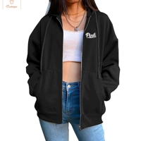 Womens Hooded Zipper Cardigan Sweatshirt