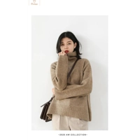 Loose Turtleneck Knit Sweater for Women