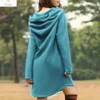 Autumn Long Sleeve Hoodie Dress for Women