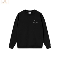 Cozy Oversized Embroidered Cotton Hoodie Sweatshirt