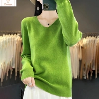 Womens V-neck Long Sleeve Fashion Sweater