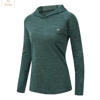 Womens Long Sleeve Running Hoodie T-Shirt