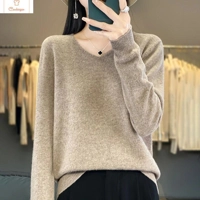 Womens V-neck Long Sleeve Fashion Sweater