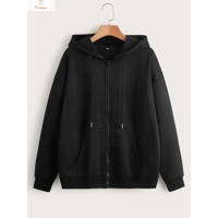 Womens Fleece Zip Up Hoodie Jacket