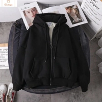 Velvet Winter Hoodie Coat Jacket