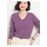 Cashmere V-neck Pullover Sweater for Women