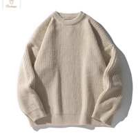 Round Collar Knit Sweater for Couples