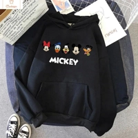 Minnie Mouse Crop Top Hoodie Sweatshirt
