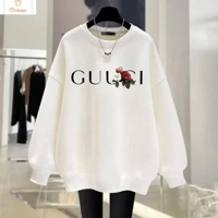 Vintage Style Womens O-Neck Hoodie Sweatshirt