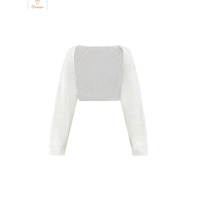 Chic Ribbed Open Front Cardigan for Women