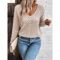 Womens Knitted Off Shoulder Sweater