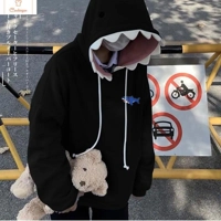 Velvet Shark Sweater Autumn Winter Coat