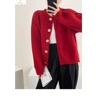 Womens Autumn Knitted Cardigan Sweater