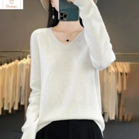 Womens V-neck Long Sleeve Fashion Sweater