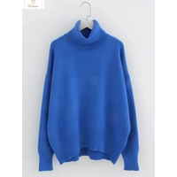 Cozy White Oversized Knit Turtleneck Sweater