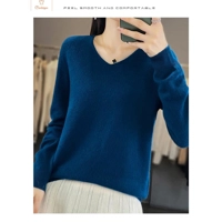 Womens Merino Wool V-Neck Sweater