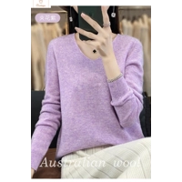 Womens Merino Wool V-Neck Sweater