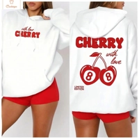 Cherry 88 Art Letter Print Women Hoodie