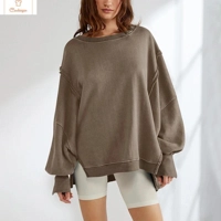 Cotton Oversized Patchwork Hoodie for Women