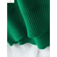 Cozy White Oversized Knit Turtleneck Sweater