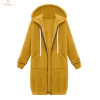 Casual Oversized Fleece Zip-Up Hoodie