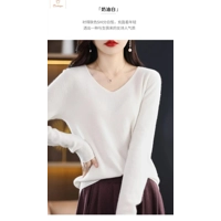 Soft Wool V Neck Sweater Pullover