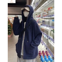 Womens Casual Zipper Hooded Sweatshirt Jacket