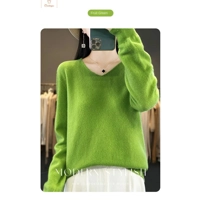 Womens V-neck Long Sleeve Fashion Sweater