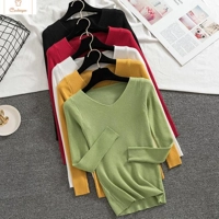 Spring Autumn V Neck Women Sweater