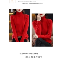 Womens Merino Wool Cashmere Turtleneck Sweater