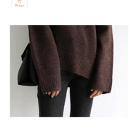 Loose Turtleneck Knit Sweater for Women