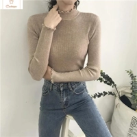 Womens High Elastic Turtleneck Sweater