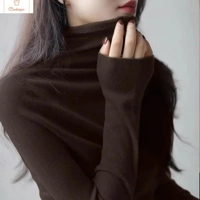 Elegant Slim Fit Turtleneck Sweater Tops
