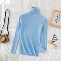 Soft Knit Cashmere Turtleneck Sweater Top