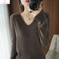 V-Neck Slim Fit Knitted Pullover Sweater