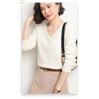 Cashmere V-neck Pullover Sweater for Women