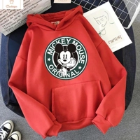 Minnie Mouse Crop Top Hoodie Sweatshirt