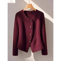 Autumn Winter Vintage Slim Wool Cardigan
