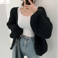 Cardeegan Vintage Harajuku Lantern Sleeve Cardigan Sweater
