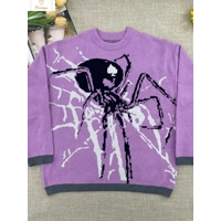 Retro Gothic Knit Streetwear Pullover Sweater