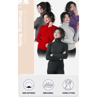 Womens Thermal High Collar Sweater