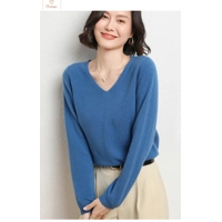 Cashmere V-neck Pullover Sweater for Women