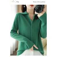 Spring Autumn Cashmere Womens Cardigan
