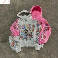 Retro Gothic Harajuku Zip-Up Hoodie