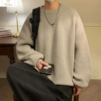 Round Collar Knit Sweater for Couples