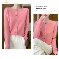 Merino Wool Long Sleeve Cardigan for Women