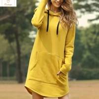 Autumn Long Sleeve Hoodie Dress for Women