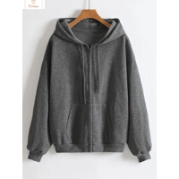 Womens Fleece Zip Up Hoodie Jacket